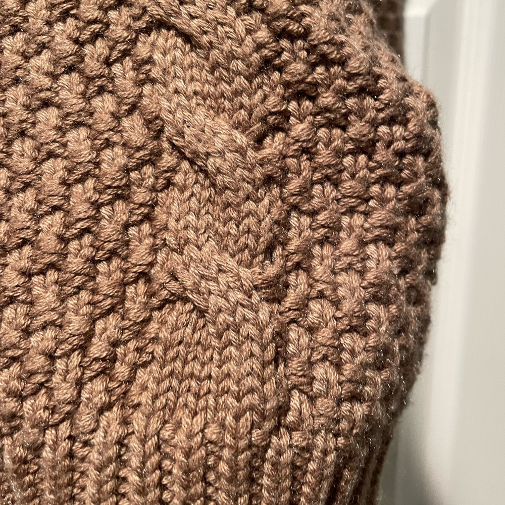 Olivaceous Sweater. Size: Small. NWT. Brown. Long Sleeve. - Picture 3 of 7